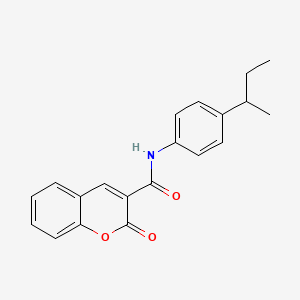 molecular formula C20H19NO3 B11116082 N-[4-(butan-2-yl)phenyl]-2-oxo-2H-chromene-3-carboxamide 