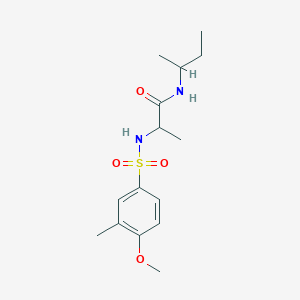 N-butan-2-yl-N~2~-[(4-methoxy-3-methylphenyl)sulfonyl]alaninamide