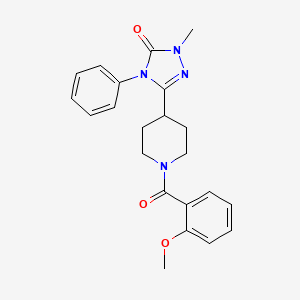 5-[1-(2-methoxybenzoyl)-4-piperidyl]-2-methyl-4-phenyl-2,4-dihydro-3H-1,2,4-triazol-3-one