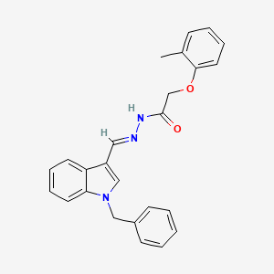 N'-[(E)-(1-benzyl-1H-indol-3-yl)methylidene]-2-(2-methylphenoxy)acetohydrazide