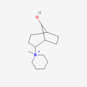 molecular formula C14H26NO+ B11116151 1-(8-Hydroxybicyclo[3.2.1]oct-2-yl)-1-methylpiperidinium 