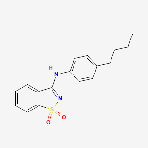 N-(4-butylphenyl)-1,2-benzothiazol-3-amine 1,1-dioxide