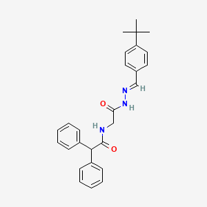 N-[2-(2-{(E)-1-[4-(Tert-butyl)phenyl]methylidene}hydrazino)-2-oxoethyl]-2,2-diphenylacetamide