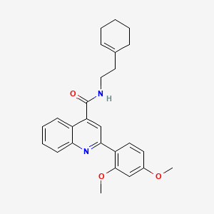 N-[2-(cyclohex-1-en-1-yl)ethyl]-2-(2,4-dimethoxyphenyl)quinoline-4-carboxamide