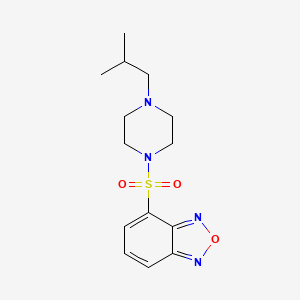 4-{[4-(2-Methylpropyl)piperazin-1-yl]sulfonyl}-2,1,3-benzoxadiazole