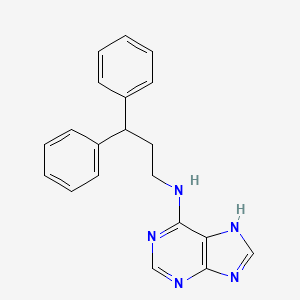 molecular formula C20H19N5 B11116212 N-(3,3-diphenylpropyl)-7H-purin-6-amine 