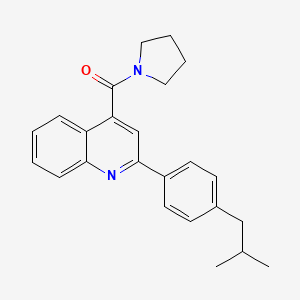 {2-[4-(2-Methylpropyl)phenyl]quinolin-4-yl}(pyrrolidin-1-yl)methanone