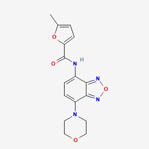 molecular formula C16H16N4O4 B11116234 5-methyl-N~2~-(7-morpholino-2,1,3-benzoxadiazol-4-yl)-2-furamide 