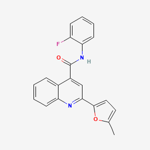 N-(2-fluorophenyl)-2-(5-methylfuran-2-yl)quinoline-4-carboxamide