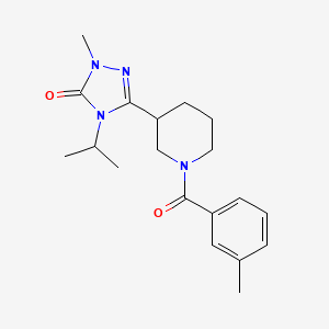 molecular formula C19H26N4O2 B11116271 4-isopropyl-1-methyl-3-(1-(3-methylbenzoyl)piperidin-3-yl)-1H-1,2,4-triazol-5(4H)-one 