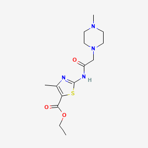 Ethyl 4-methyl-2-{[(4-methylpiperazin-1-yl)acetyl]amino}-1,3-thiazole-5-carboxylate