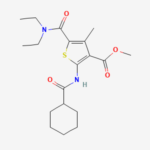 Methyl 2-[(cyclohexylcarbonyl)amino]-5-(diethylcarbamoyl)-4-methylthiophene-3-carboxylate