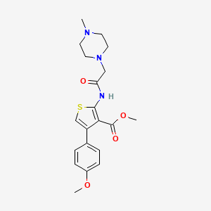 Methyl 4-(4-methoxyphenyl)-2-{[(4-methylpiperazin-1-yl)acetyl]amino}thiophene-3-carboxylate