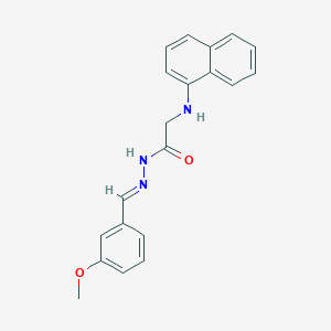 N'-[(E)-(3-Methoxyphenyl)methylidene]-2-[(naphthalen-1-YL)amino]acetohydrazide