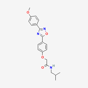 2-{4-[3-(4-methoxyphenyl)-1,2,4-oxadiazol-5-yl]phenoxy}-N-(2-methylpropyl)acetamide