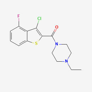 (3-Chloro-4-fluoro-1-benzothiophen-2-yl)(4-ethylpiperazin-1-yl)methanone