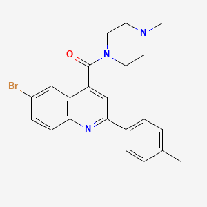 [6-Bromo-2-(4-ethylphenyl)quinolin-4-yl](4-methylpiperazin-1-yl)methanone