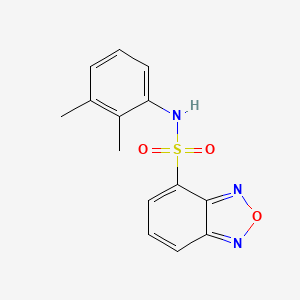 molecular formula C14H13N3O3S B11116467 N-(2,3-dimethylphenyl)-2,1,3-benzoxadiazole-4-sulfonamide 