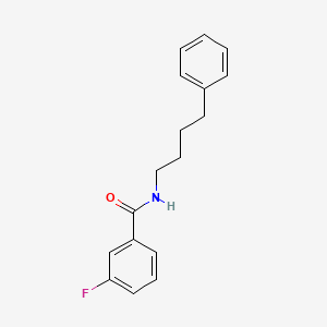 molecular formula C17H18FNO B11116494 3-fluoro-N-(4-phenylbutyl)benzamide 