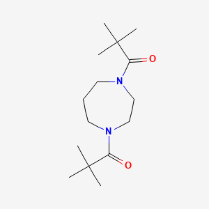 molecular formula C15H28N2O2 B11116503 1-[4-(2,2-Dimethylpropanoyl)-1,4-diazepan-1-yl]-2,2-dimethylpropan-1-one 