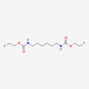 molecular formula C12H22F2N2O4 B11116595 Bis(2-fluoroethyl) hexane-1,6-diylbiscarbamate 