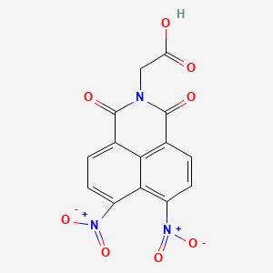 molecular formula C14H7N3O8 B11116608 (6,7-dinitro-1,3-dioxo-1H-benzo[de]isoquinolin-2(3H)-yl)acetic acid 