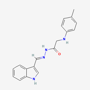 N'-[(1E)-1H-indol-3-ylmethylene]-2-[(4-methylphenyl)amino]acetohydrazide