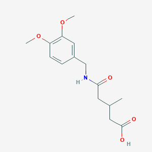 5-[(3,4-Dimethoxybenzyl)amino]-3-methyl-5-oxopentanoic acid