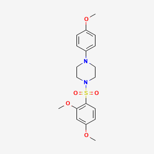 molecular formula C19H24N2O5S B11116689 1-[(2,4-Dimethoxyphenyl)sulfonyl]-4-(4-methoxyphenyl)piperazine 