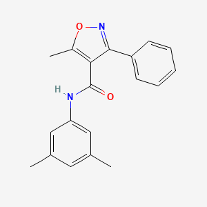 molecular formula C19H18N2O2 B11116701 N-(3,5-dimethylphenyl)-5-methyl-3-phenyl-1,2-oxazole-4-carboxamide 