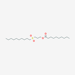 molecular formula C23H46O4S B11116706 3-(Decylsulfonyl)propyl decanoate 