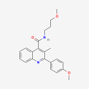 2-(4-methoxyphenyl)-N-(3-methoxypropyl)-3-methylquinoline-4-carboxamide