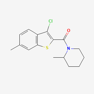 (3-Chloro-6-methyl-1-benzothiophen-2-yl)(2-methylpiperidin-1-yl)methanone