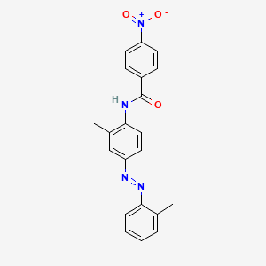 molecular formula C21H18N4O3 B11116773 Benzamide, 4-nitro-N-[2-methyl-4-(2-tolylazo)phenyl]- CAS No. 317337-52-3