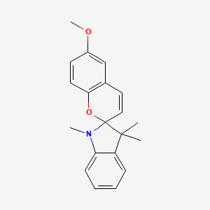 molecular formula C20H21NO2 B11116778 6-Methoxy-1',3',3'-trimethylspiro[chromene-2,2'-indoline] 