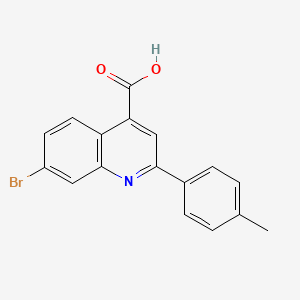 7-Bromo-2-(4-methylphenyl)quinoline-4-carboxylic acid