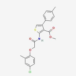 Methyl 2-{[(4-chloro-2-methylphenoxy)acetyl]amino}-4-(4-methylphenyl)thiophene-3-carboxylate