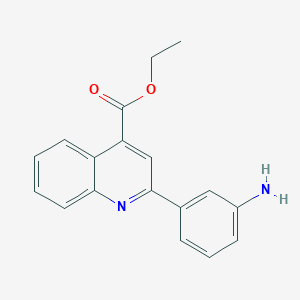 Ethyl 2-(3-aminophenyl)quinoline-4-carboxylate