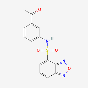 N-(3-acetylphenyl)-2,1,3-benzoxadiazole-4-sulfonamide