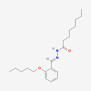 molecular formula C20H32N2O2 B11116861 N'-[(E)-[2-(Pentyloxy)phenyl]methylidene]octanehydrazide 