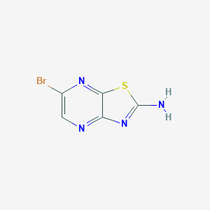 molecular formula C5H3BrN4S B111169 2-Amino-6-bromothiazolo[4,5-B]pyrazine CAS No. 112342-72-0