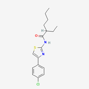 molecular formula C17H21ClN2OS B11116904 N-[4-(4-chlorophenyl)-1,3-thiazol-2-yl]-2-ethylhexanamide 