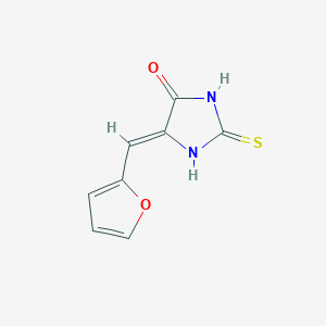 molecular formula C8H6N2O2S B11116918 5-(2-Furylmethylene)-2-thioxo-4-imidazolidinone CAS No. 618-81-5