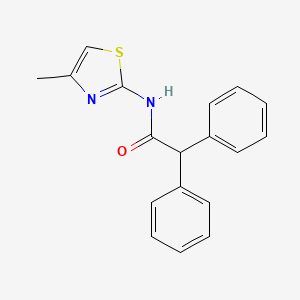 N-(4-methyl-1,3-thiazol-2-yl)-2,2-diphenylacetamide