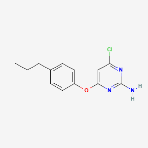 molecular formula C13H14ClN3O B11116936 4-Chloro-6-(4-propyl-phenoxy)-pyrimidin-2-ylamine 