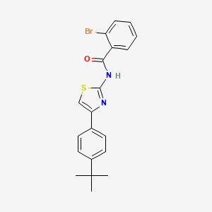 molecular formula C20H19BrN2OS B11116950 2-bromo-N-[4-(4-tert-butylphenyl)-1,3-thiazol-2-yl]benzamide 