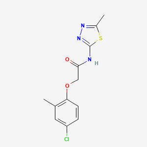 2-(4-chloro-2-methylphenoxy)-N-(5-methyl-1,3,4-thiadiazol-2-yl)acetamide