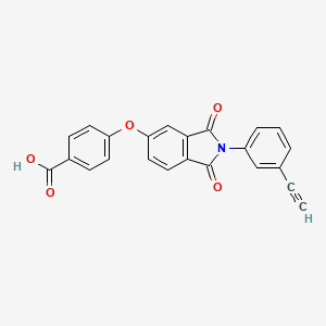 molecular formula C23H13NO5 B11116981 4-{[2-(3-ethynylphenyl)-1,3-dioxo-2,3-dihydro-1H-isoindol-5-yl]oxy}benzoic acid 