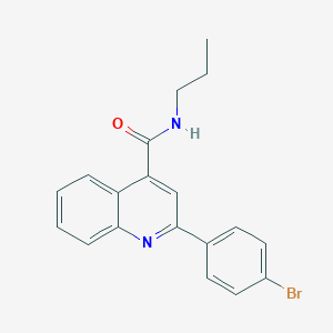 2-(4-bromophenyl)-N-propylquinoline-4-carboxamide