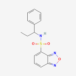 N-(1-phenylpropyl)-2,1,3-benzoxadiazole-4-sulfonamide